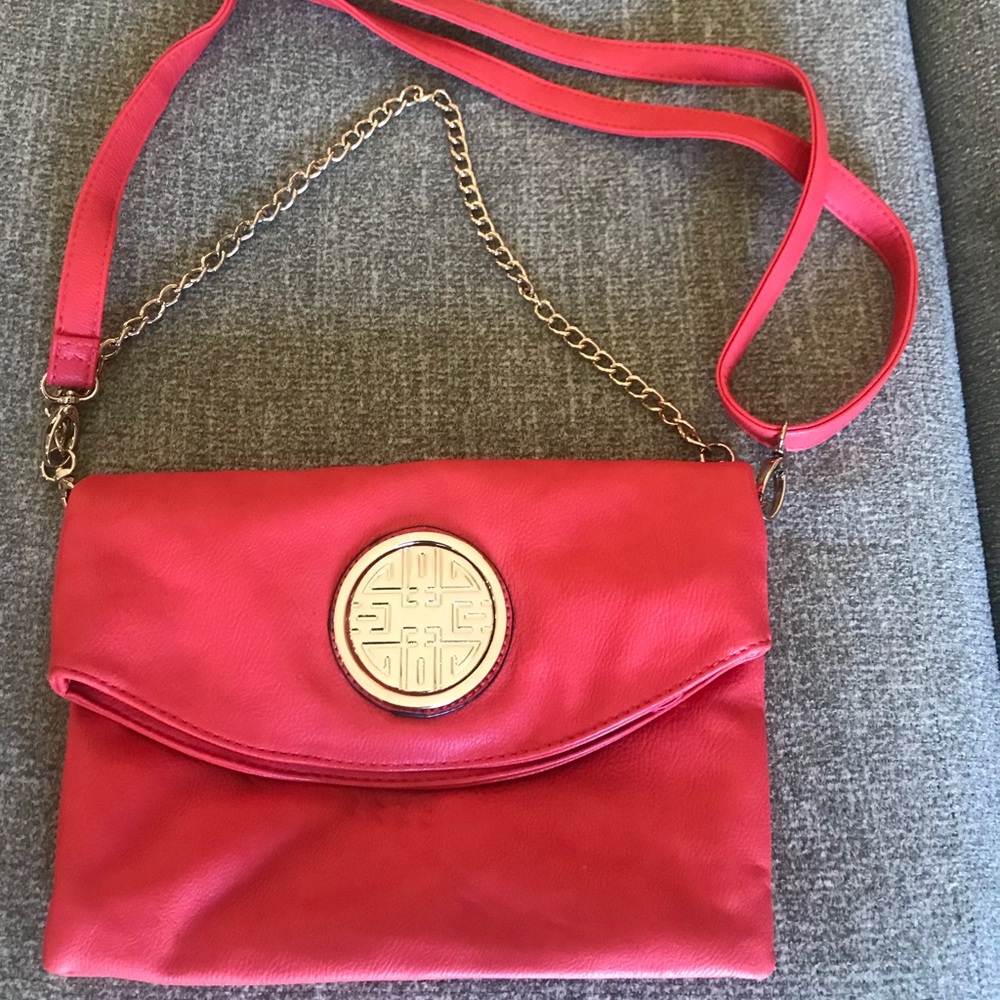 Orange/ peach colored purse